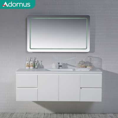 Adornus chinese luxury modern mdf wood mirror double bathroom vanity cabinets made in china