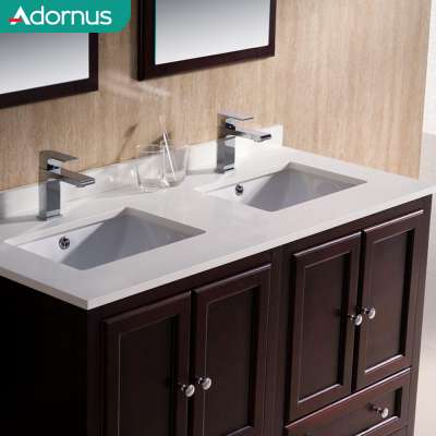 Adornus japan style 48 inch wall-mounted lowes closeouts bathroom double sinks vanities cabinet