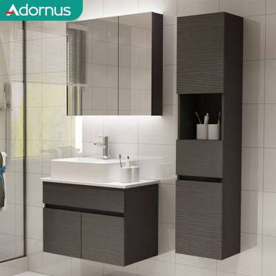 Adornus wall mounted makeup cheap salon mdf mirror apartment bathroom vanity set factories in thailand