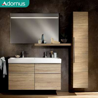 Adornus cheap modern pvc bathroom mirror cabinet