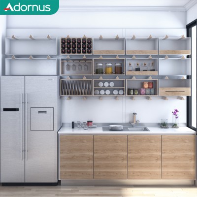 Adornus High Quality Luxury Guangzhou High Glossy Kitchen Furniture Design China